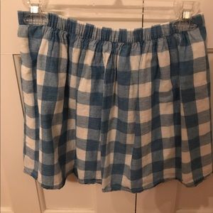 J crew plaid skirt