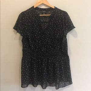 Torrid Brand Musical Note Patter Top Size 1