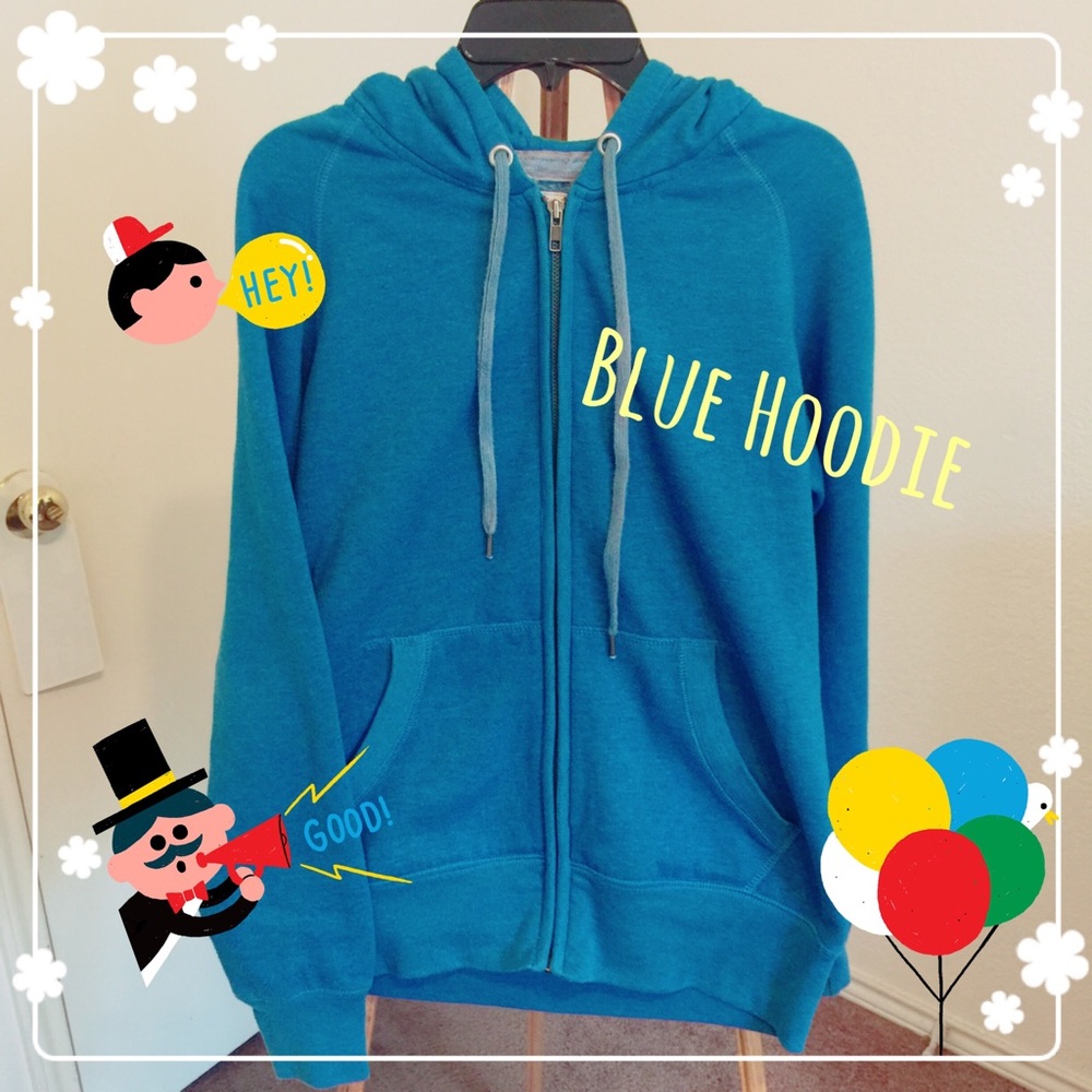 Blue colored sweater