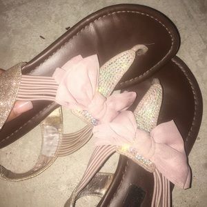 Girly bow sandals