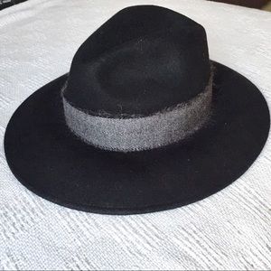 Emporia Armani Black hat with grey detail -Unisex
