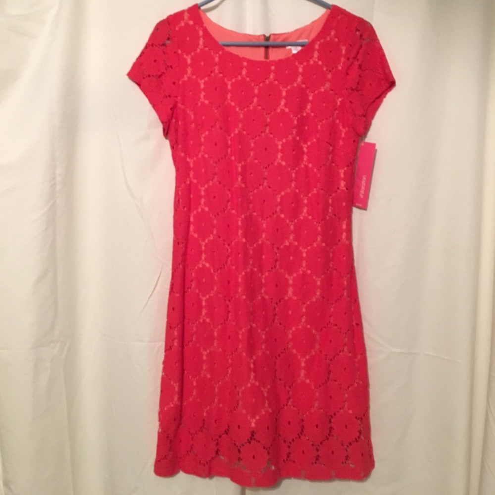 pink flowery dress