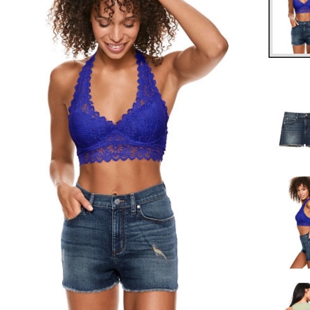 Vs pink denim shorts