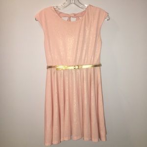 Light Pink Dress w/ Bow Back Girls 14