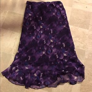 Mid-calf flowy skirt