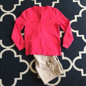 Boys Polo Ralph Lauren Long Sleeved Shirt Sz 6