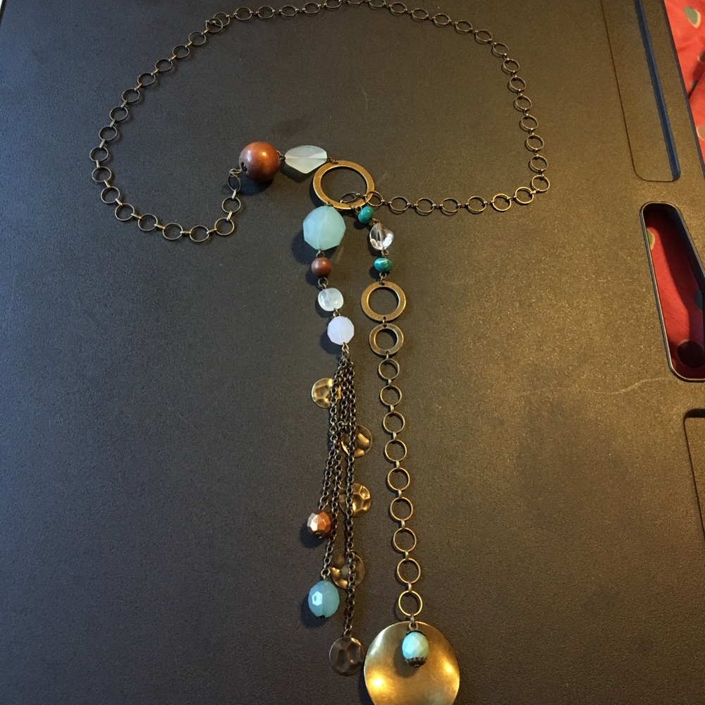 Mark by Avon long bead and chain necklace