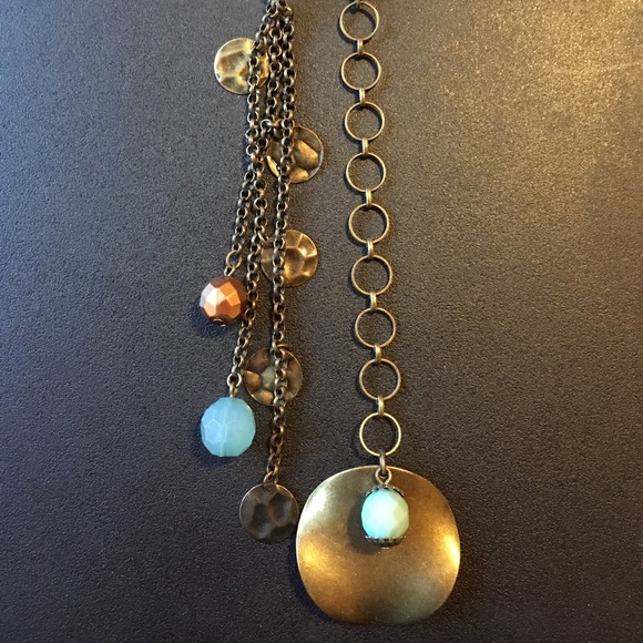 Mark by Avon long bead and chain necklace - Picture 2 of 5