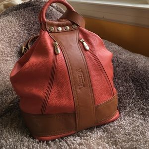 Valentina Italian Leather Bucket Bag