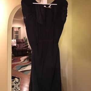 Black peasant top dress
