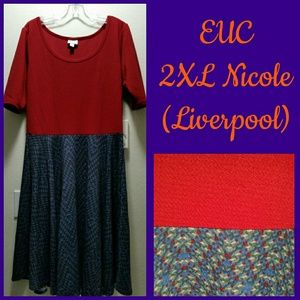 EUC LuLaRoe 2XL Nicole dress (Cross Posted)