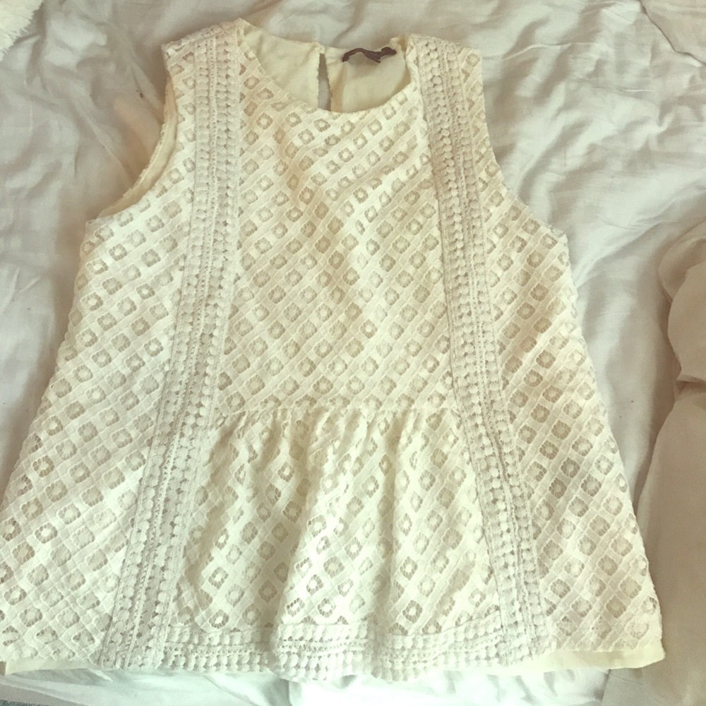 White Banana Republic Tank