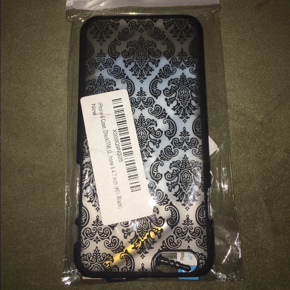 Black iPhone 6/6s Case - Damask Pattern