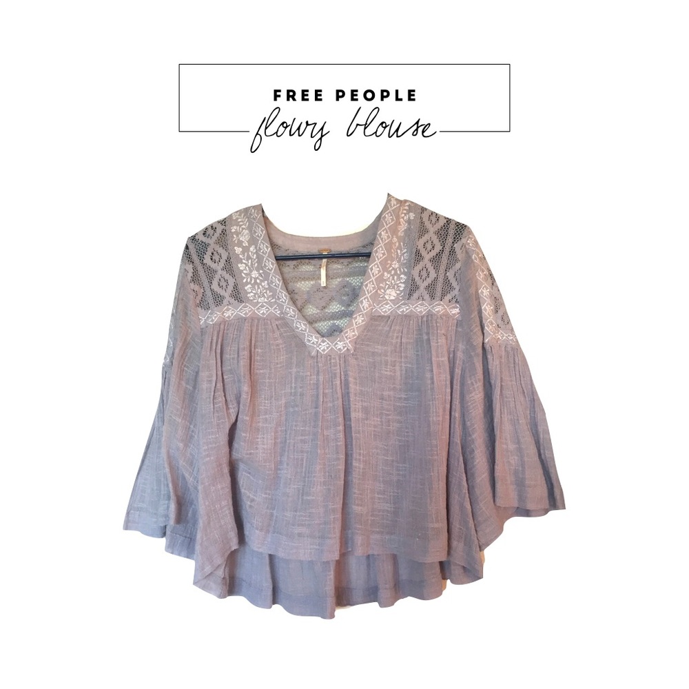 Free People Lavender Blouse