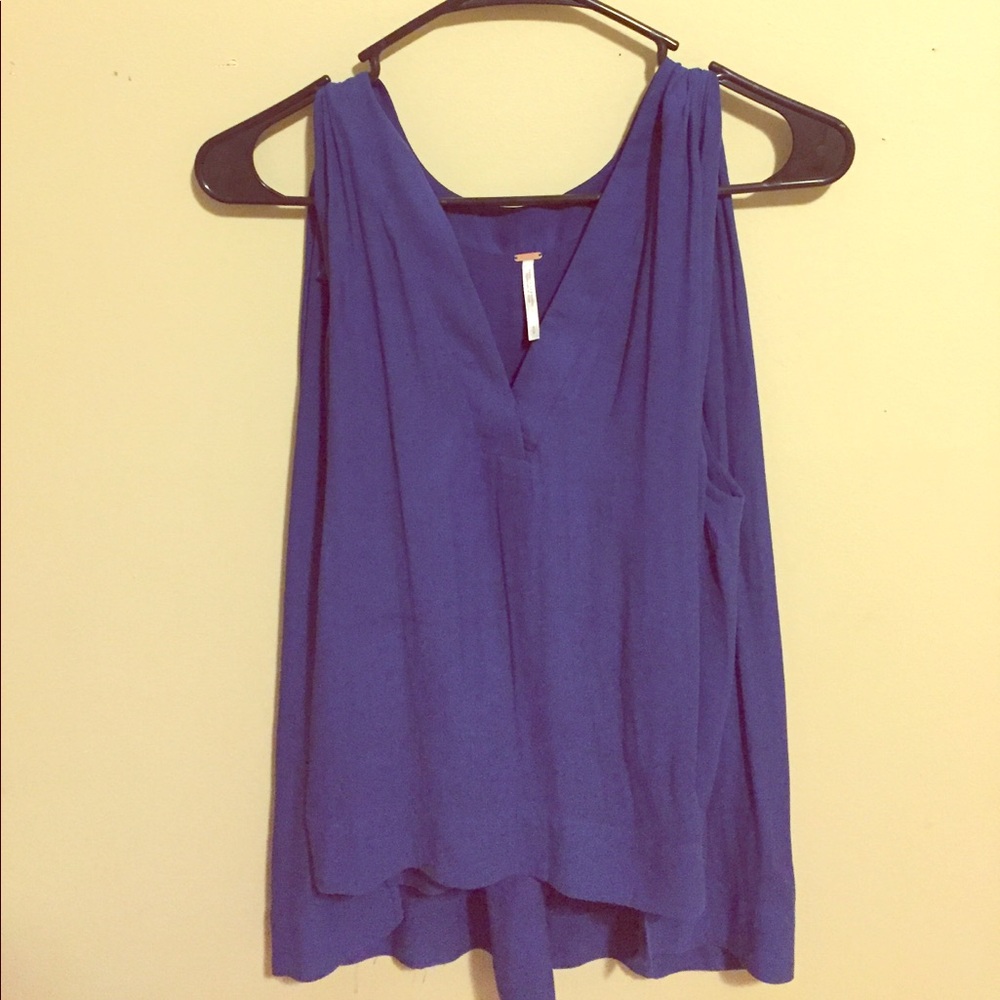 FREE PEOPLE Blue Tank