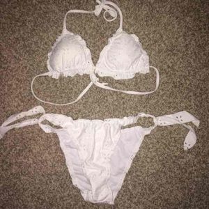 White Babydoll Lace Swimsuit