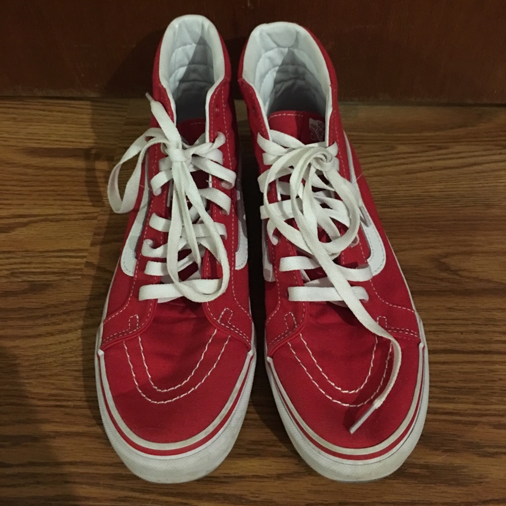 Size 9 women's red vans