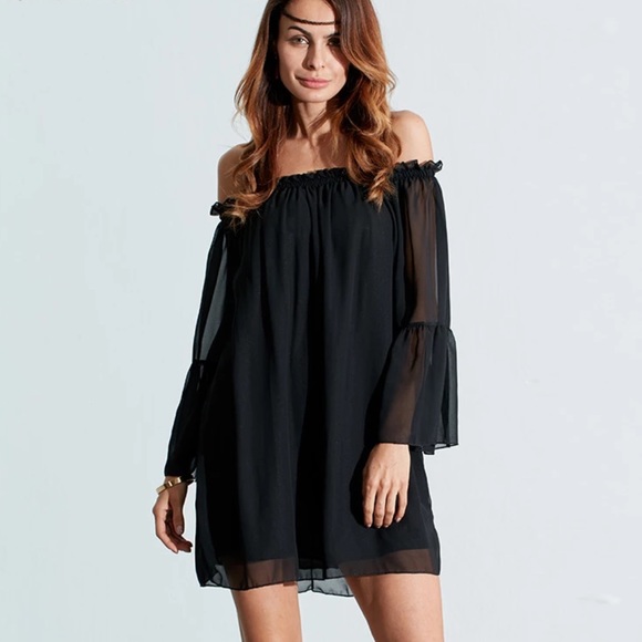Loose Sexy Summer Off Shoulder Dress Swim Coverup - Picture 2 of 8