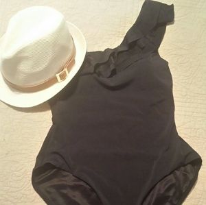 Spanx one shoulder one piece swimsuit