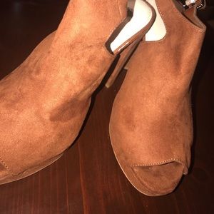 Torrid suede clog slingback heel