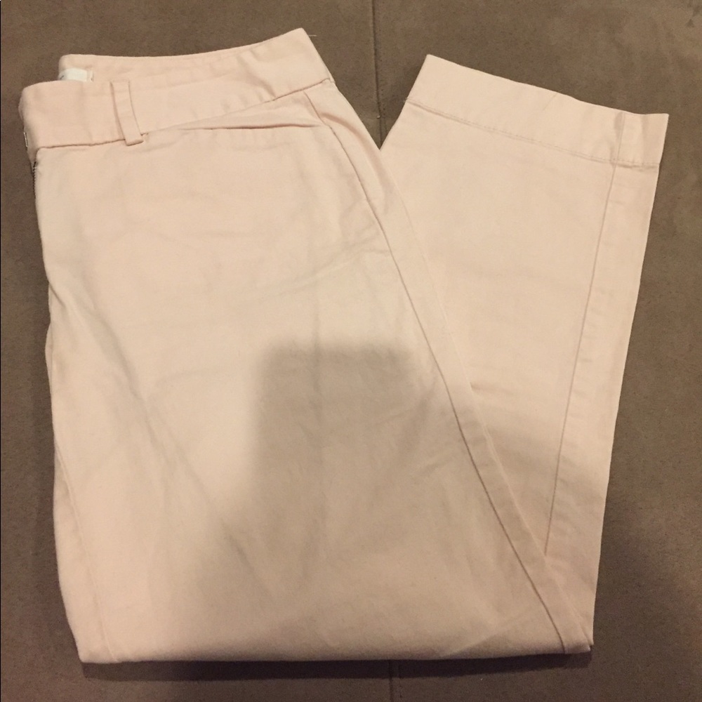 LOFT cropped pants - pale pink - size 0