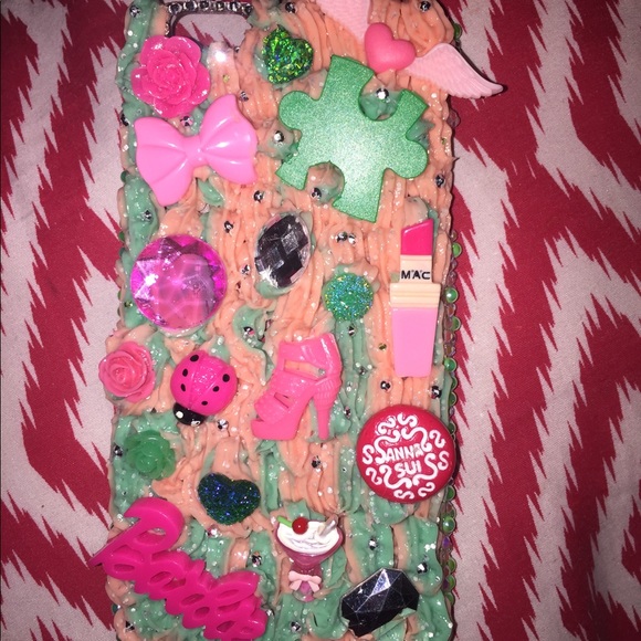 Whipped 3D Bling iPhone 6/sPlus Cabochon Hard Case - Picture 1 of 4