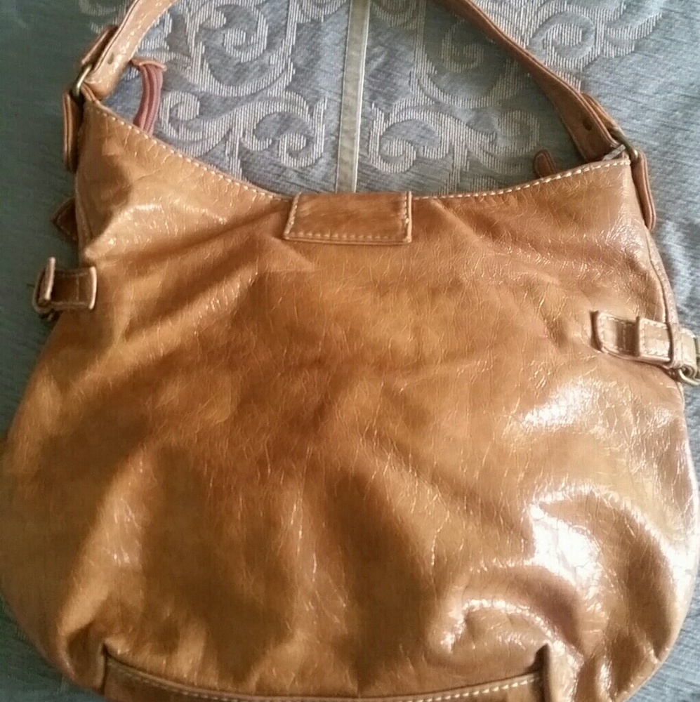 Brown soft leather purse