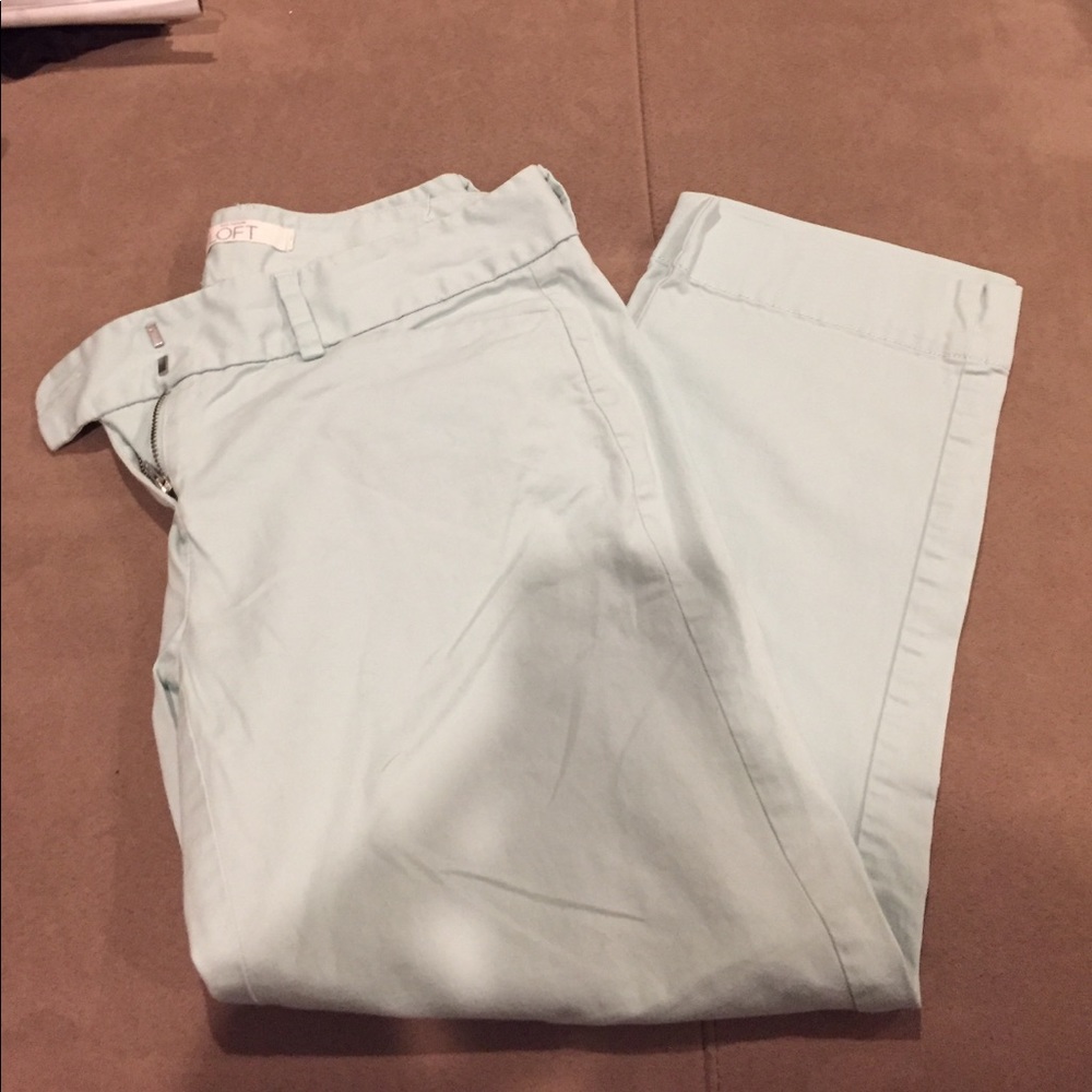 LOFT cropped pants - mint - size 0