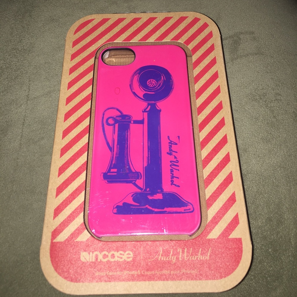 iPhone 5/5s Pink Andy Warhol Phone Art Snap Case