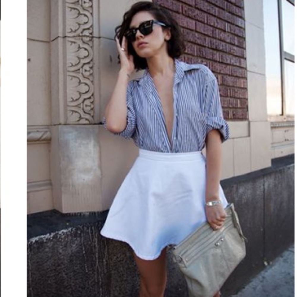 Faux leather circle skirt. Inspo pix posted.