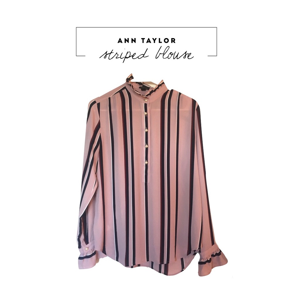 Ann Taylor Striped Blouse