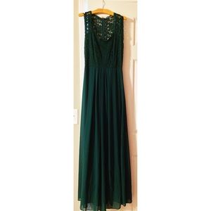 Green Lace formal dress