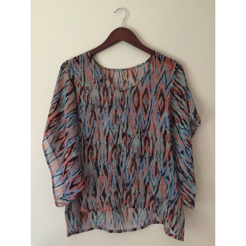 Simple Truth Multi Colored Blouse
