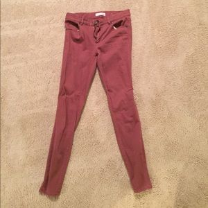 Size 2 red Loft jean leggings