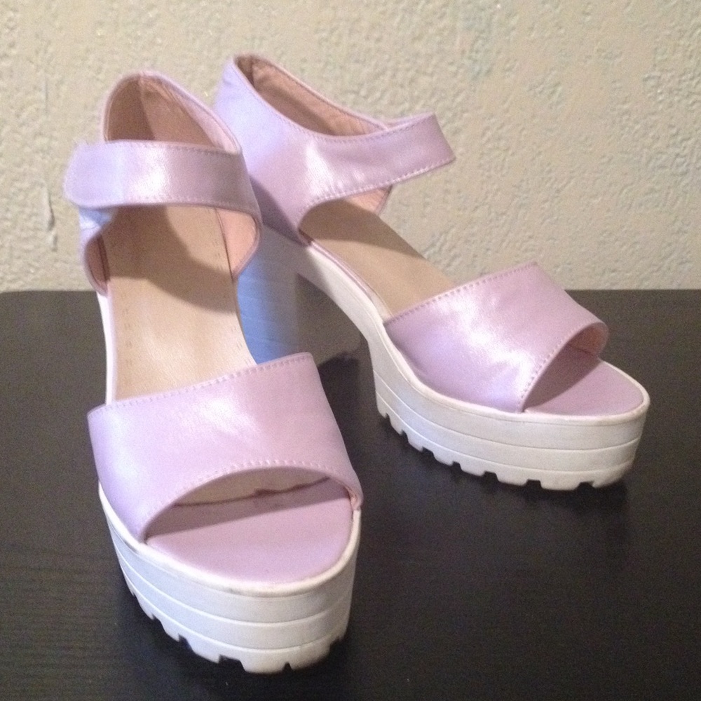 Reposh! Lilac platform sandals.