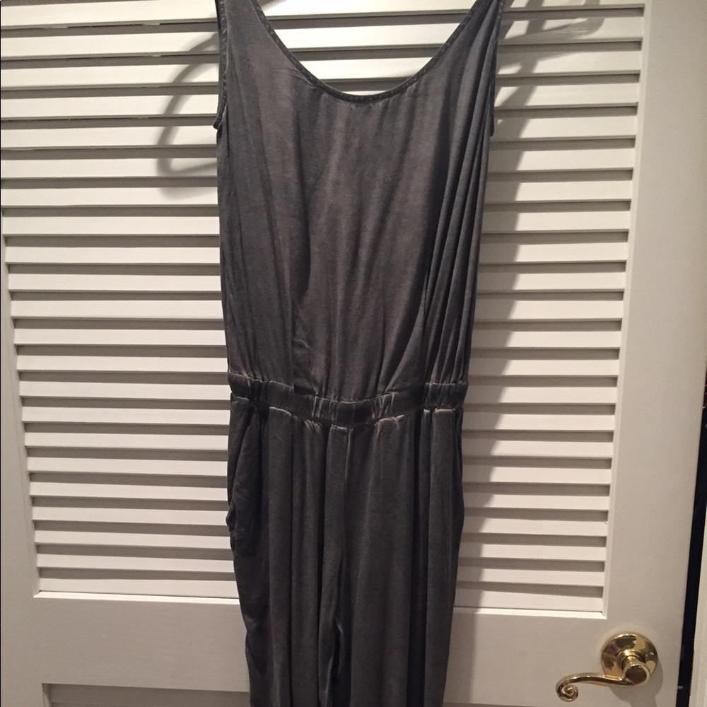 Dark grey chambray Cloth and stone jumpsuit