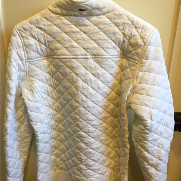 white quilted vineyard vines shep half zip (NWOT) - Picture 4 of 4