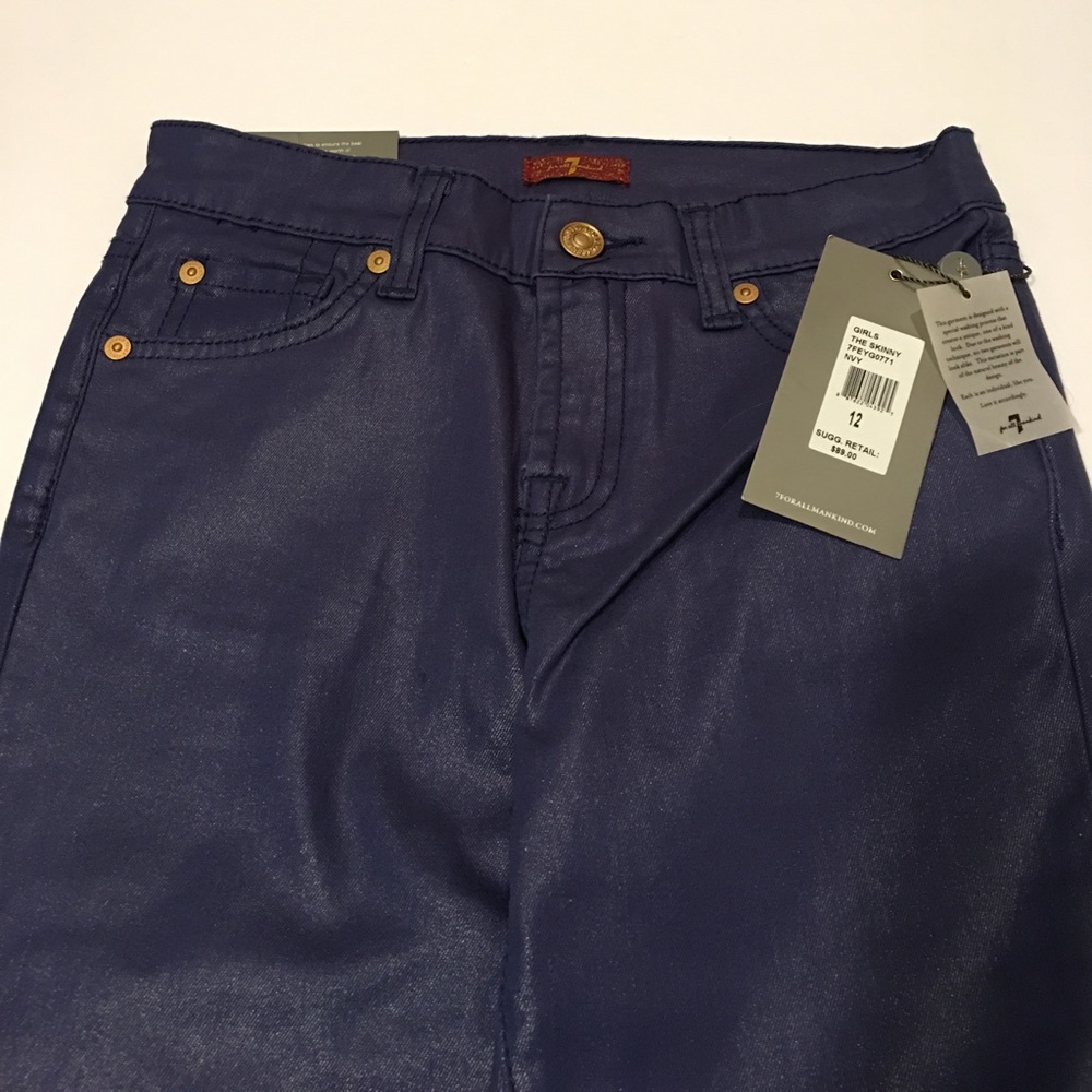🌼🌸🌺NEW 7 FOR ALL MANKIND JEANS SIZE:12 KIDS - Picture 1 of 4