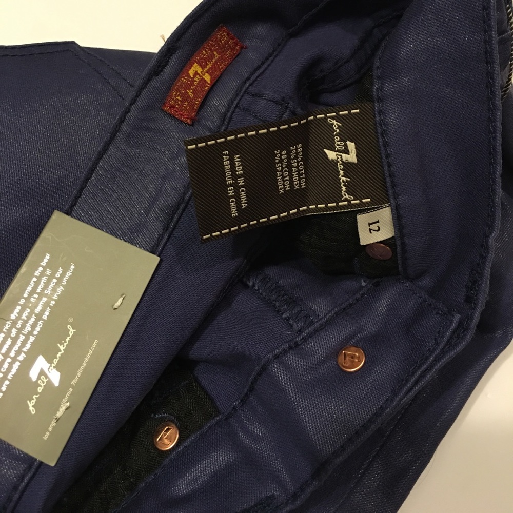🌼🌸🌺NEW 7 FOR ALL MANKIND JEANS SIZE:12 KIDS - Picture 3 of 4