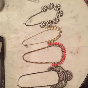 Bundle of 4 summer statement necklaces!