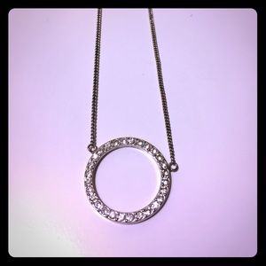 Circle charm necklace