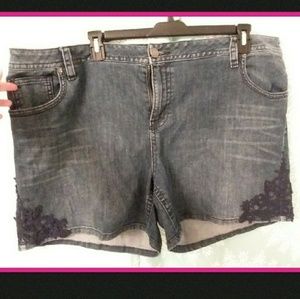 Really cute Lane Bryant jean shorts