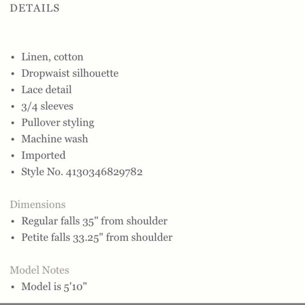 SALE☀️Anthropologie Tierra drop waist Dress - Picture 8 of 8