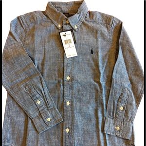 Boy's Ralph Lauren Indigo long Sleeve Shirt