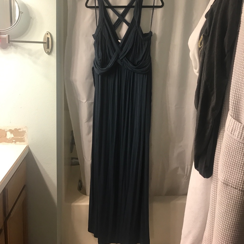 Maxi stretchy maternity dress