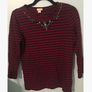 striped J.Crew top