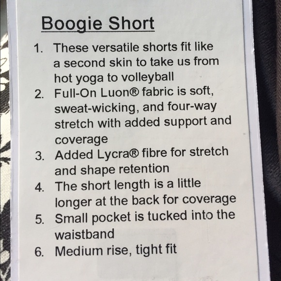 🎉SALE😱🎉NWT Lululemon Boogie Shorts - Picture 3 of 3
