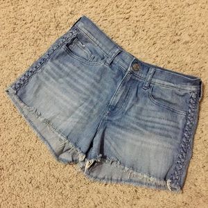 Express NWOT high rise denim shorts