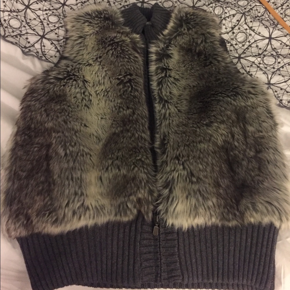 Faux fur vest