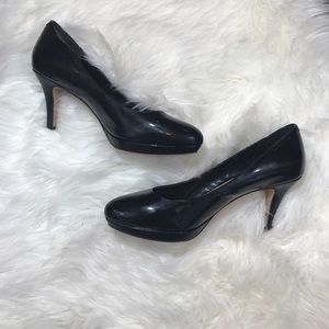 Vince Camuto Black Patent Platform Heel